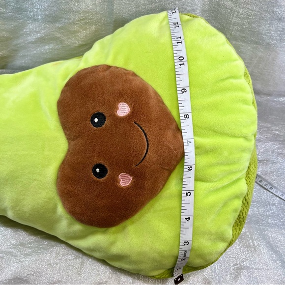 Avocado Pillow with Smiley Face - Picture 4 of 6